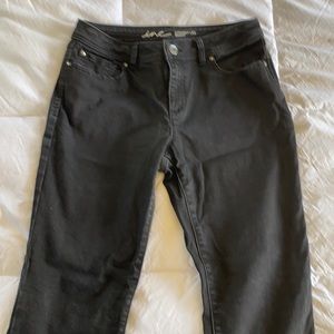 Black inc straight leg black jeans 8